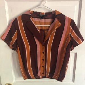 Orange & Maroon blouse SOLD SOLD